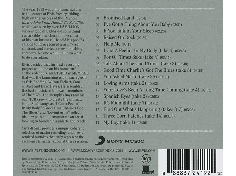 Thumbnail - Elvis Presley - At Stax (CD)