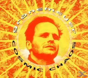 Albumcover mit einem Mannsgesicht in der Mitte mit einer gelb-orangenen Sonnenform drumherum.