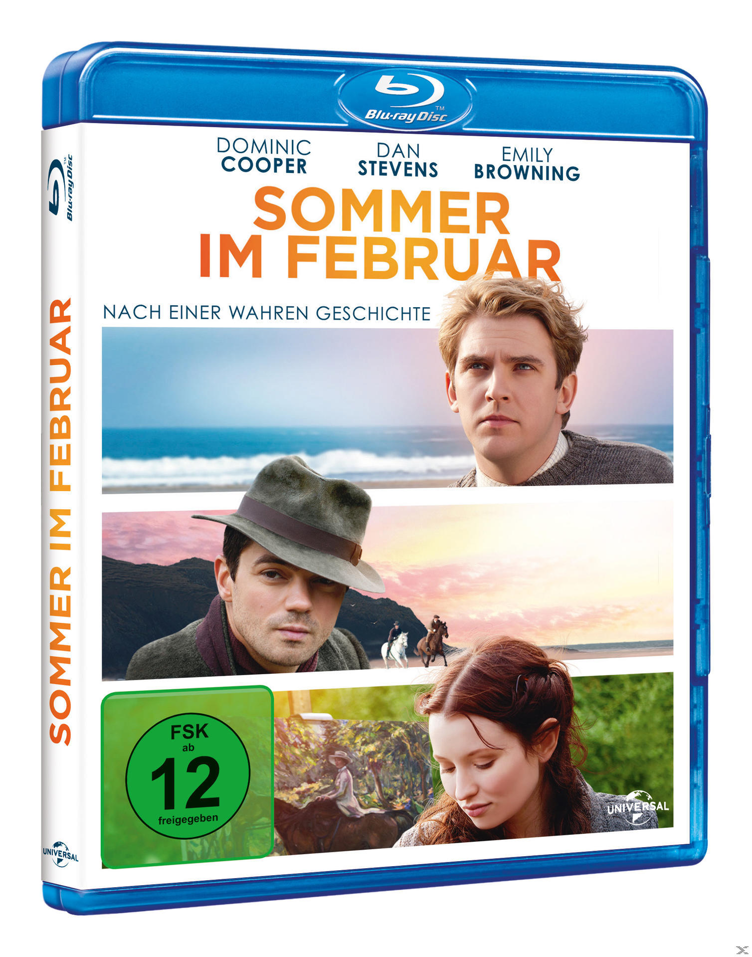 Blu-ray-Disc-Cover, wie das Filmcover, mit den Schauspielern Dominic Cooper, Dan Stevens und Emily Browning.