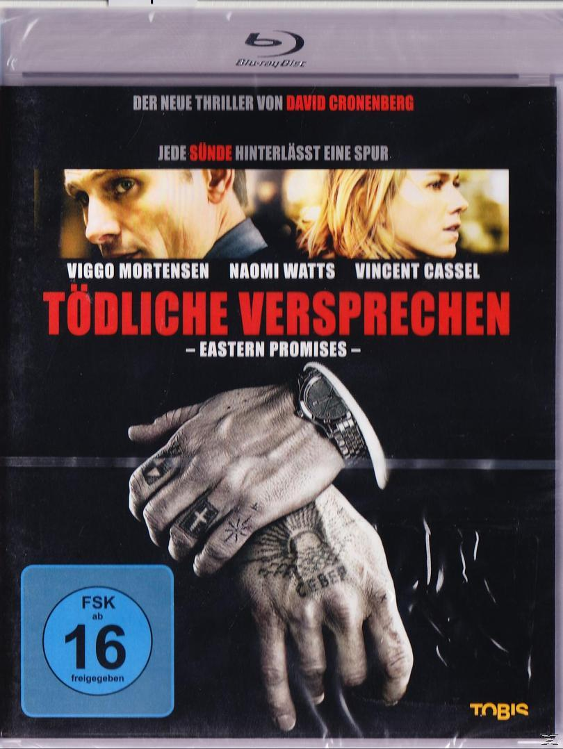 DVD-Cover: Zwei Männer, Tätowierung auf der Hand, Titel 'Eastern Promises'.