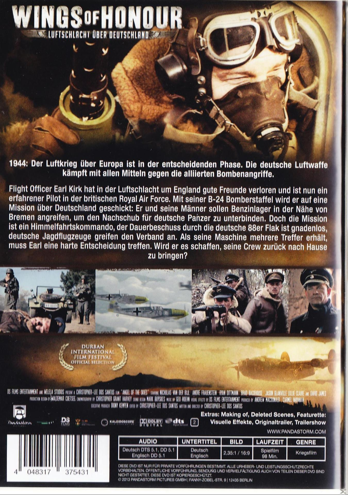 DVD-Cover mit militärischem Thema, mit Gasmaske, Soldaten und Flugzeug, mit deutschem Text.