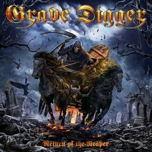 Album borító sötét témával és egy kaszással egy lovon. A cím: "Return of the Reaper".