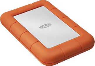 LACIE Rugged Mini - Festplatte (HDD, 2 TB, Silber/Orange)