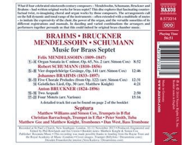 Thumbnail - Septura - Musik für Blechbläserseptett (CD)