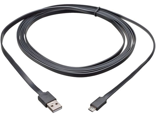 BIG BEN Câble de recharge USB, PS4 - Câble de chargement (Noir)