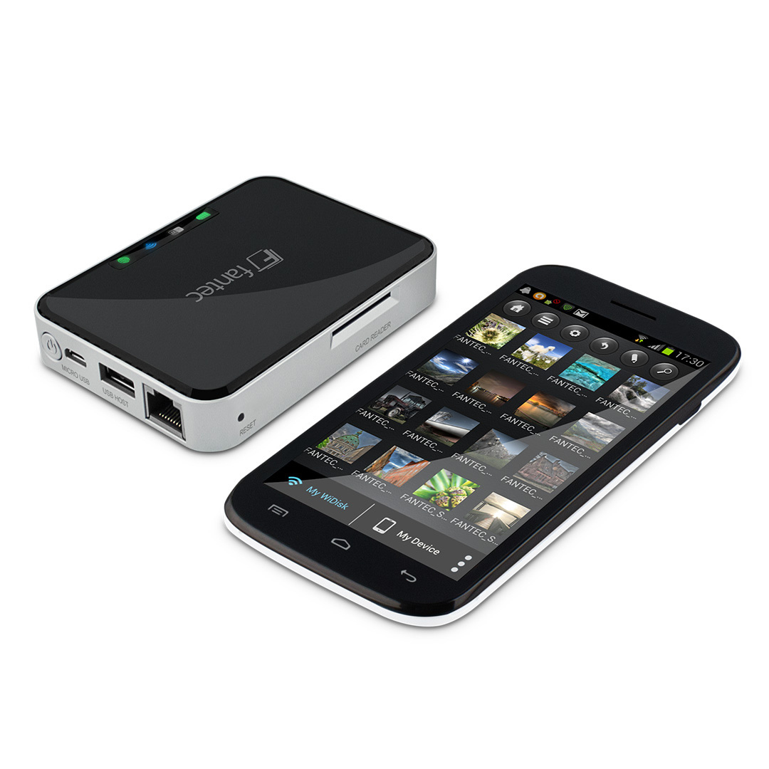 FANTEC 1701 MWiD25-DS WLAN Docking Station Schwarz}