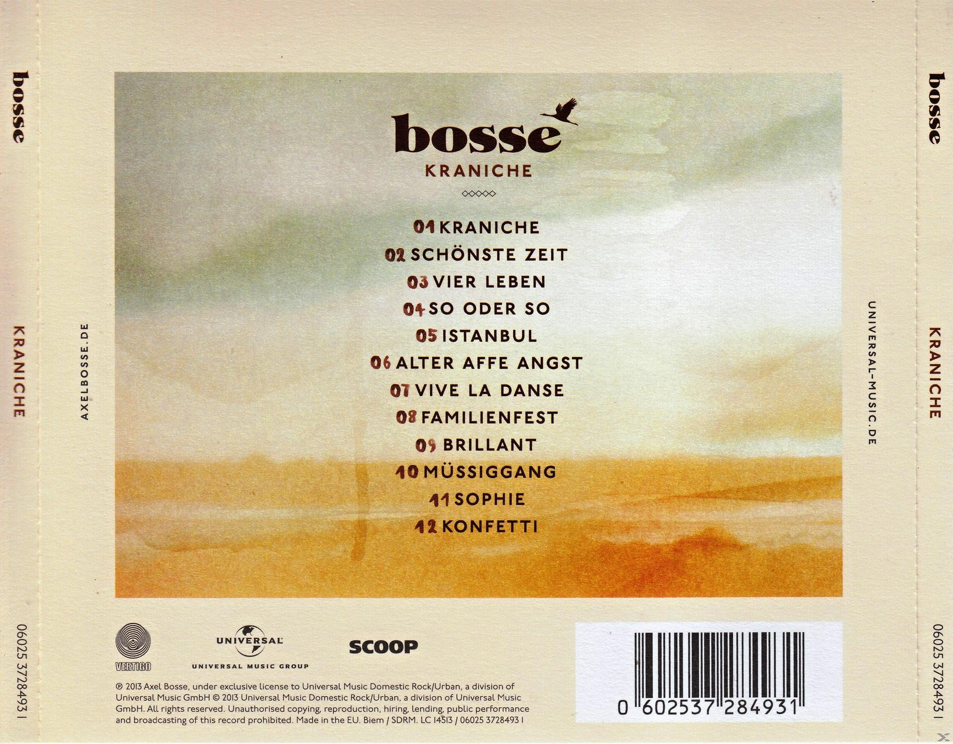 CD-Cover mit Titelliste. Ein neutraler Hintergrund mit verblasstem Orange- und Gelbton.