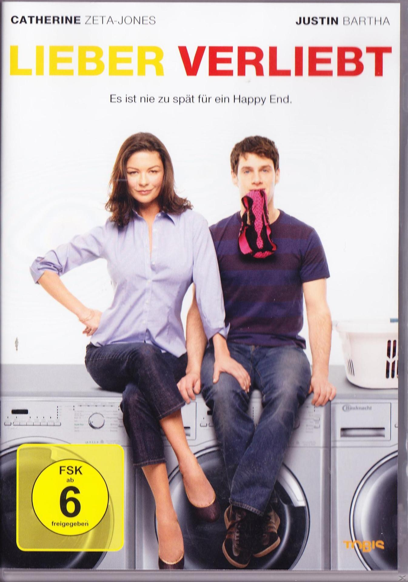 Filmplakat für 'Lieber Verliebt' mit Catherine Zeta-Jones und Justin Bartha, auf Deutsch.