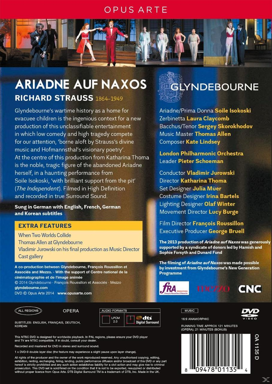 Soile Isokoski, Laura Claycomb, Sergey Skorokhodov, The London Philharmonic Orchestra, Allen Thomas - Ariadne Auf Naxos  - (DVD)