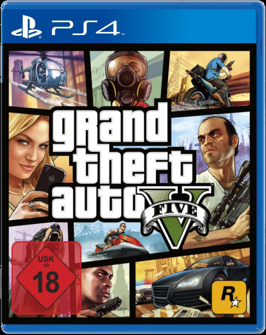 SONY PS4 Konsole 500GB Schwarz inkl. Grand Theft Auto 5