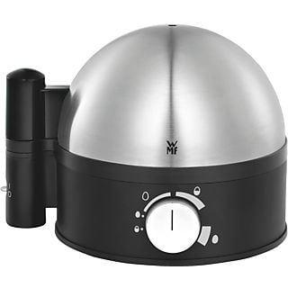 WMF Stelio - Uovo fornello - cuoce fino a 7 uova, allo stesso tempo - cromargan / nero - Cuociuova (Cromargan® opaco/nero)