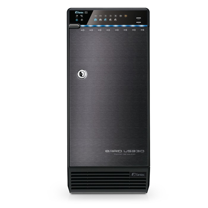 FANTEC 1465 QB-X8US3R Festplattengehäuse 3,5 Zoll Schwarz}