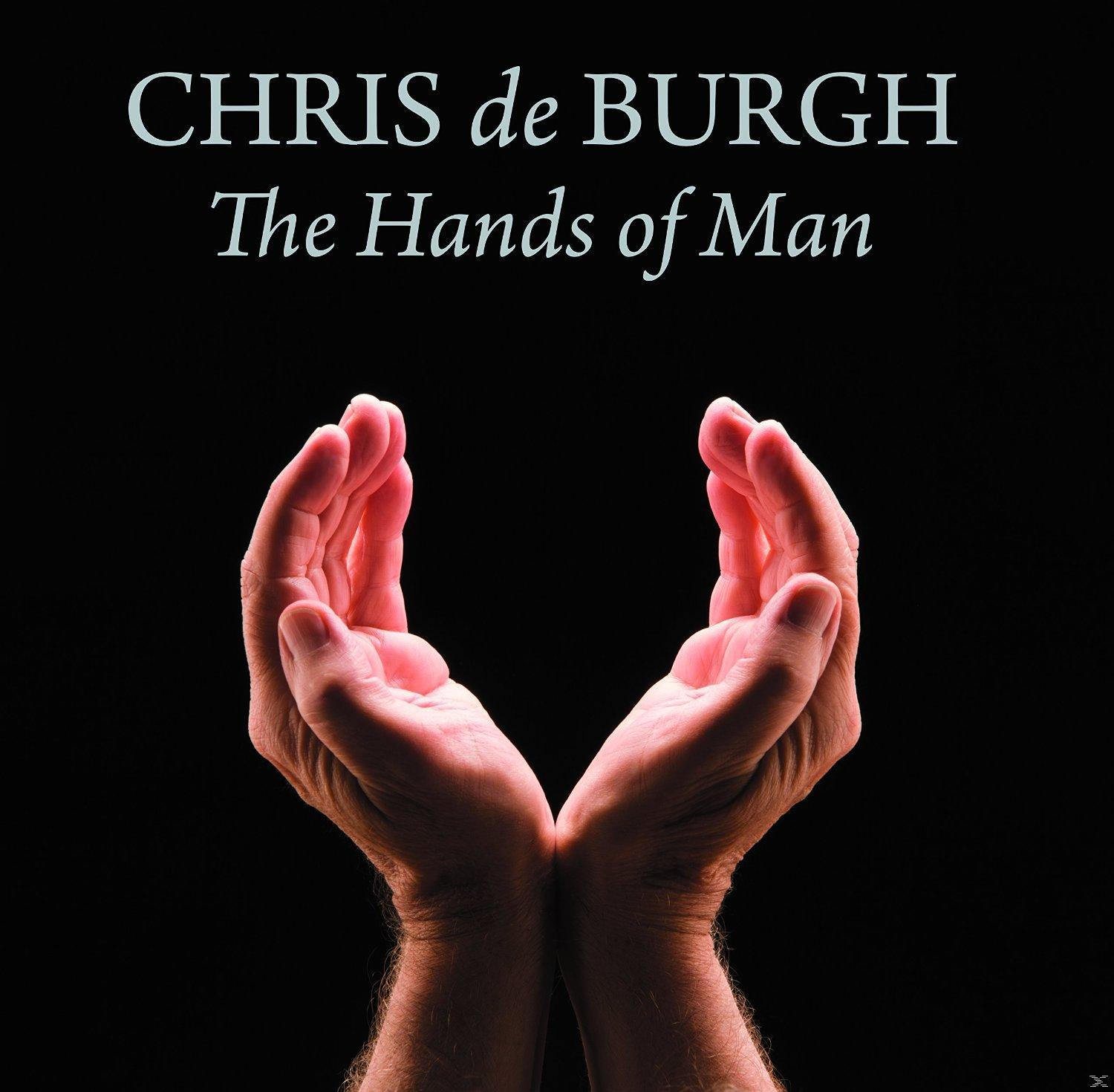 Albumcover mit zusammengelegten Händen, schwarzer Hintergrund, Titel: The Hands of Man.