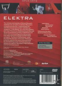 DVD-Cover mit Text und Bildern, die sich auf eine Oper beziehen. Das Cover ist rot.