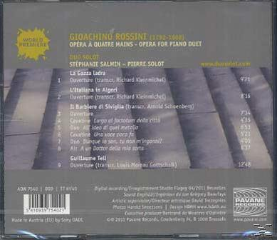 Stephanie Salmin, Pierre Solot - Opera A Quatre Mains  - (CD)
