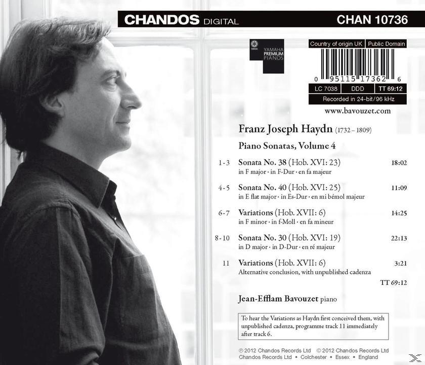 Jean-efflam Bavouzet - Piano Sonatas Vol. 4  - (CD)