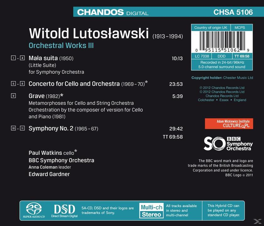 BBC Symphony Orchestra, Paul Watkins - Orchesterwerke Vol.3  - (SACD Hybrid)
