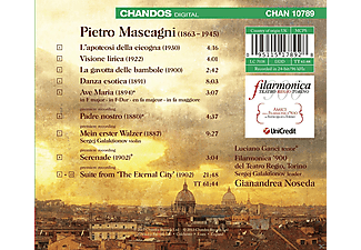 Ganci Luciano, Filarmonica '900 Del Teatro Regio - Mascagni In Concert-Orchesterwerke & Vokalmusik  - (CD)