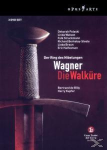 DVD-Cover mit einem Schwert und Text in Rot und Weiß, Werbung für eine Wagner-Oper.