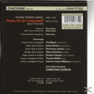 Early Opera Company, Christian Curnyn, VARIOUS - Flavio  - (CD)