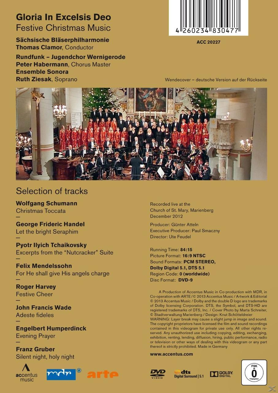 Sächsische Bläserphilharmonie, Rundfunk-Jugenchor Wernigerode Gloria - In Musik Weihnachtszeit - - zur Excelsis (DVD) Deo Festliche