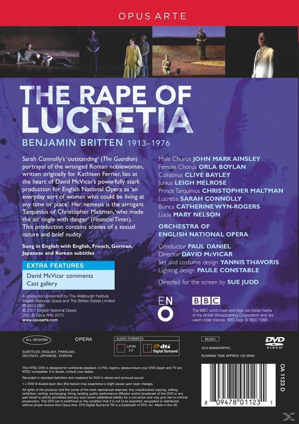 Sarah Connolly, John - Britten: National Opera - Catherine English Orchestra, Mark Of Lucretia (DVD) Wyn-rogers Rape Ainsley, Christopher The Maltman