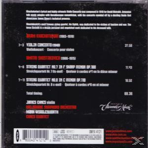 James Ehnes - Violinkonzert/Streichquartett 7 & 8  - (CD)