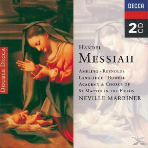 Albumcover, Händel Messias. Gemälde einer Frau und eines Babys, Text.