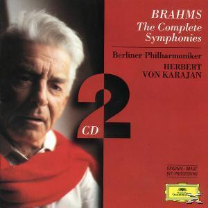 Brahms összes szimfóniájának CD borítója, egy férfival és a 2-es számmal.