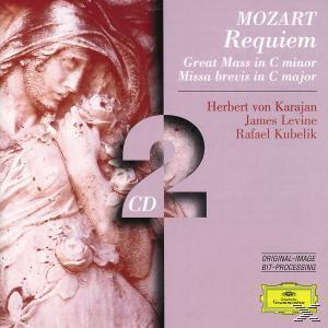 Albumcover: "MOZART Requiem" mit einer Statue und den Namen der Interpreten.