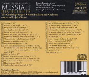 Rutter, The/rutter/rpo/+ Cambridge Singers - Der Messias (QS)  - (CD)