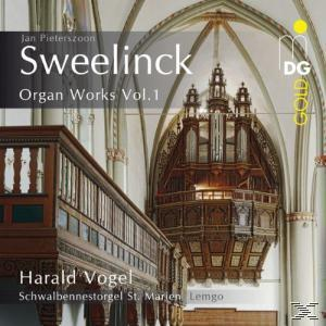 Albumcover: Sweelinck, Orgelwerke Vol.1, mit Kircheninnenraum.