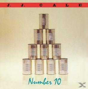 Eine Pyramide aus Konservendosen auf hellgelbem Hintergrund. Oben steht J. J. C. A. L. E. Unten steht der Titel "Number 10".