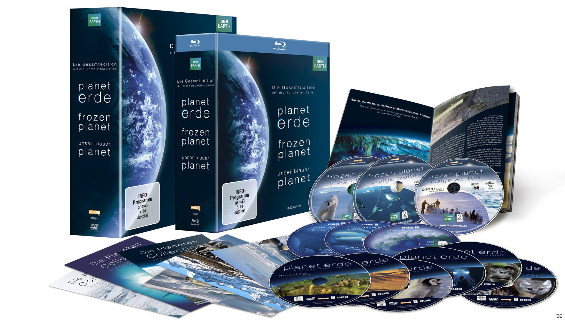 Planet Erde / Frozen Planet / Unser Blauer Planet DVD