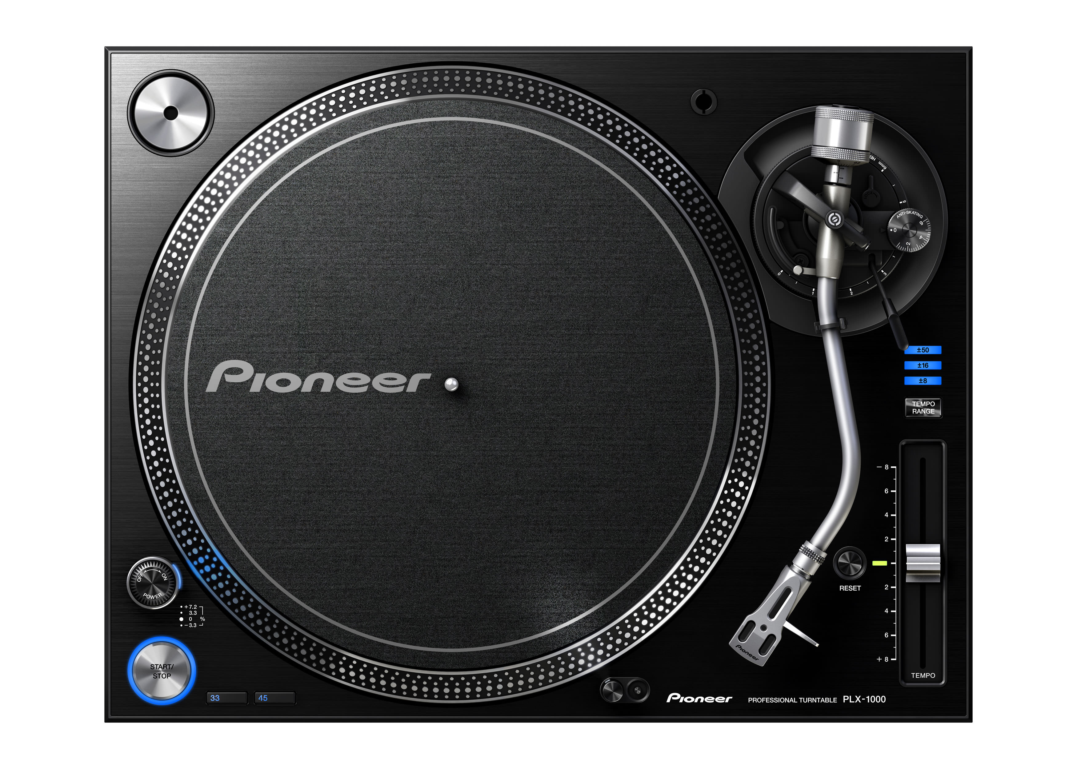 PIONEER DJ PLX-1000 Plattenspieler, Schwarz