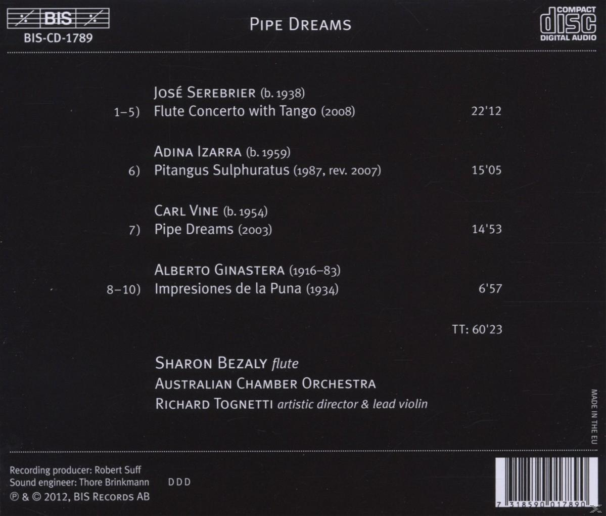 Sharon Bezaly, Australian Chamber Orchestra - Pipe Dreams  - (CD)