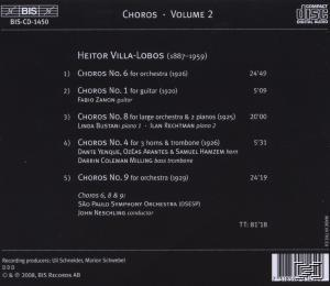 Bustani - Choros Nr1/4/6/8/9  - (CD)