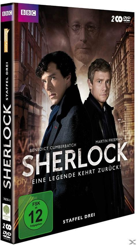 Sherlock DVD-Cover mit den Schauspielern Benedict Cumberbatch und Martin Freeman.