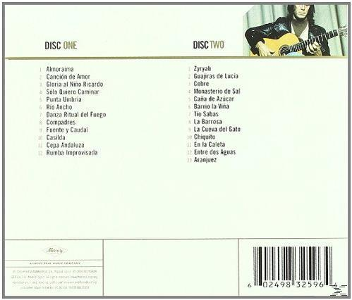 CD-Titelliste. Disc eins und Disc zwei mit Titeln auf weißem Hintergrund.
