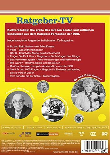 DVD-Rückseite mit Text auf Deutsch und Bildern von Personen, gelber Hintergrund.