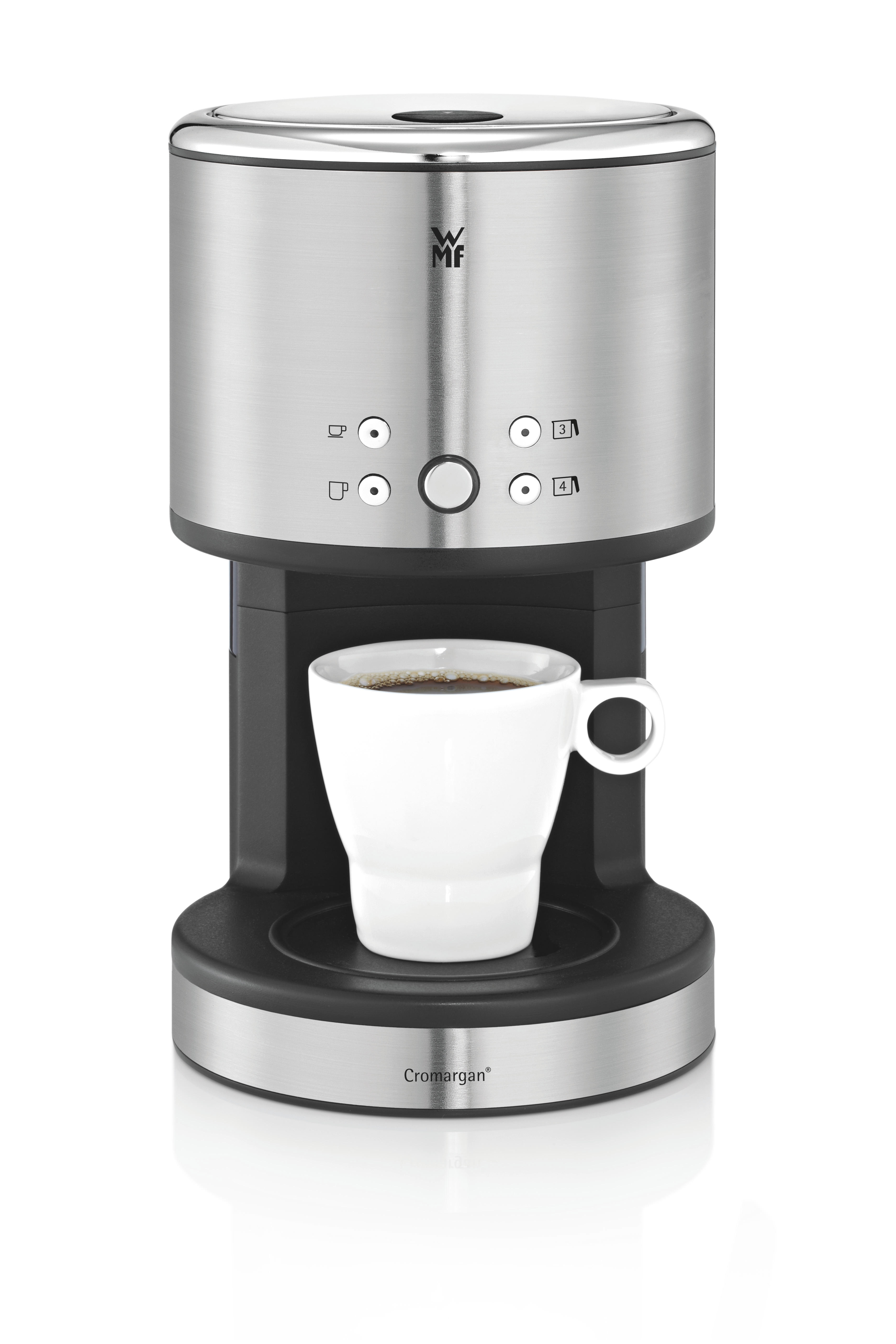 WMF 04.1214.0011 Küchenminis Kaffeemaschine Cromargan® matt/Schwarz