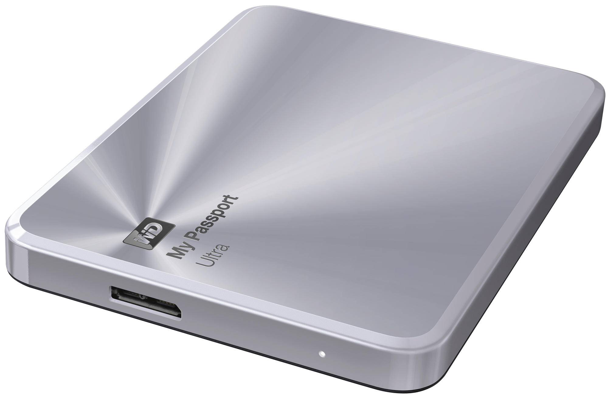 Disco duro 2TB - WD My Passport Ultra Metal plateado, USB 3.0, 2.5 pulgadas