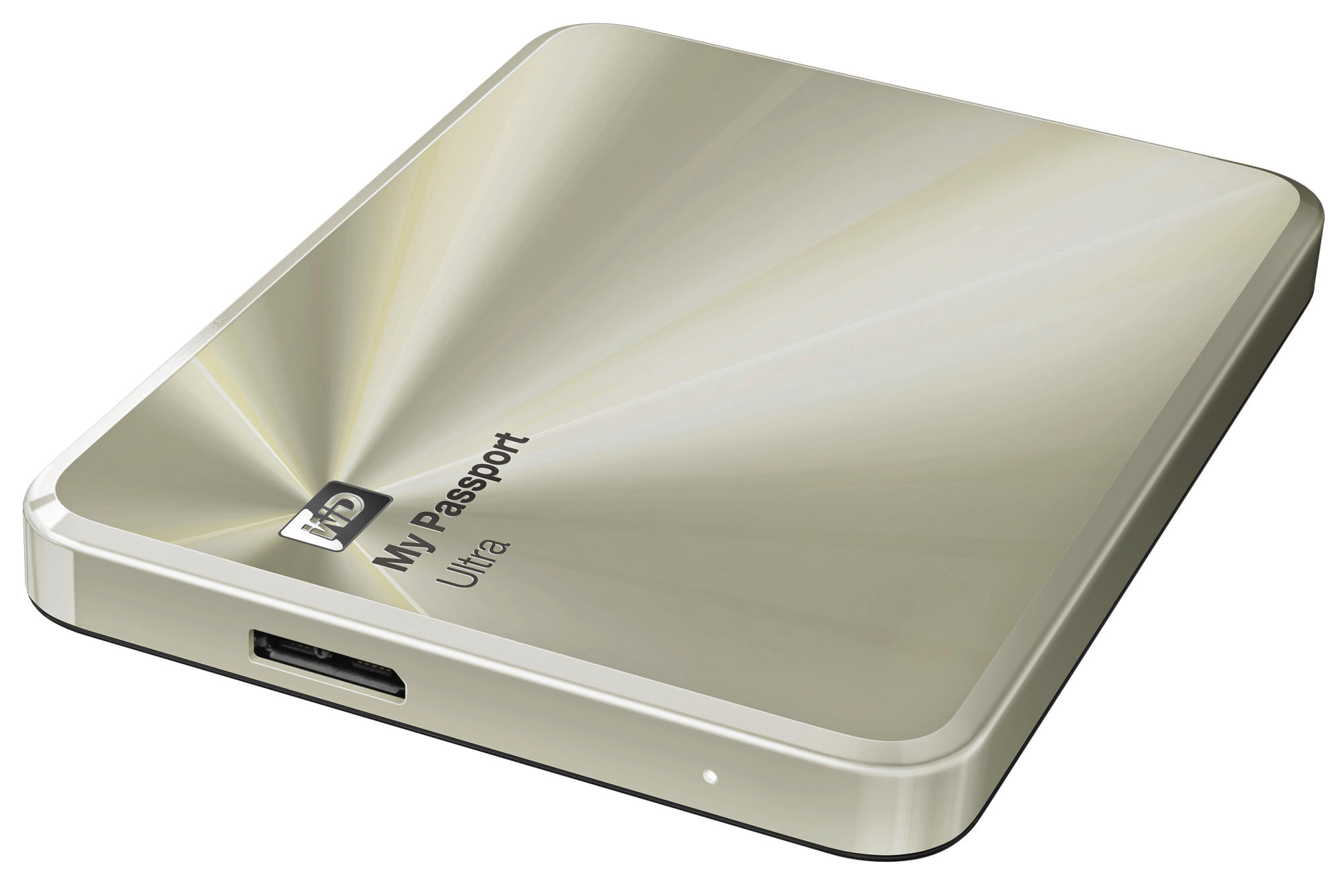 Disco duro de 1Tb - Western Digital My Passport Ultra 1TB, externo, 2,5, USB 3.0, color dorado