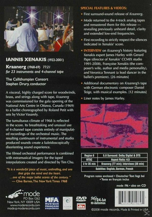 The Callithumpian Consort - Kraanerg  - (DVD)