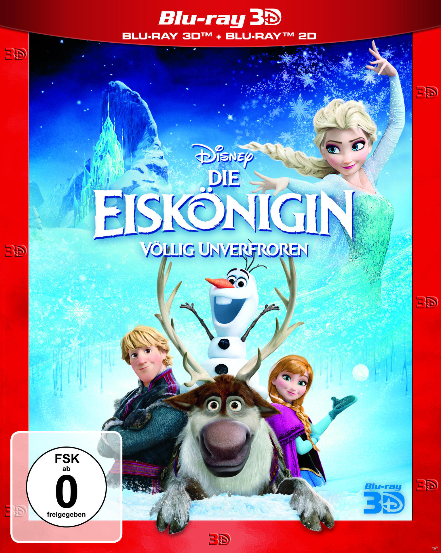 Die Eiskönigin (Blu-ray) & Blu-ray 3D 3D BD 2D