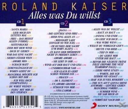 CD-Cover: Albumcover mit Titelliste der Songs auf der Rückseite.