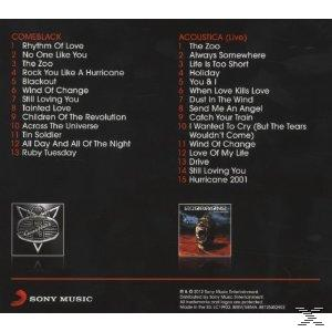 CD-Rückseite mit Titelliste in weißer Schrift auf dunklem Hintergrund. Sony Music-Logo.