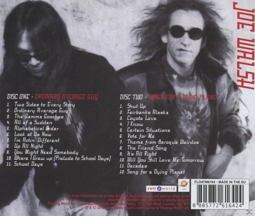 CD-Cover mit Joe Walsh und Titellisten. Zwei Männer mit langen Haaren sind im Bild.