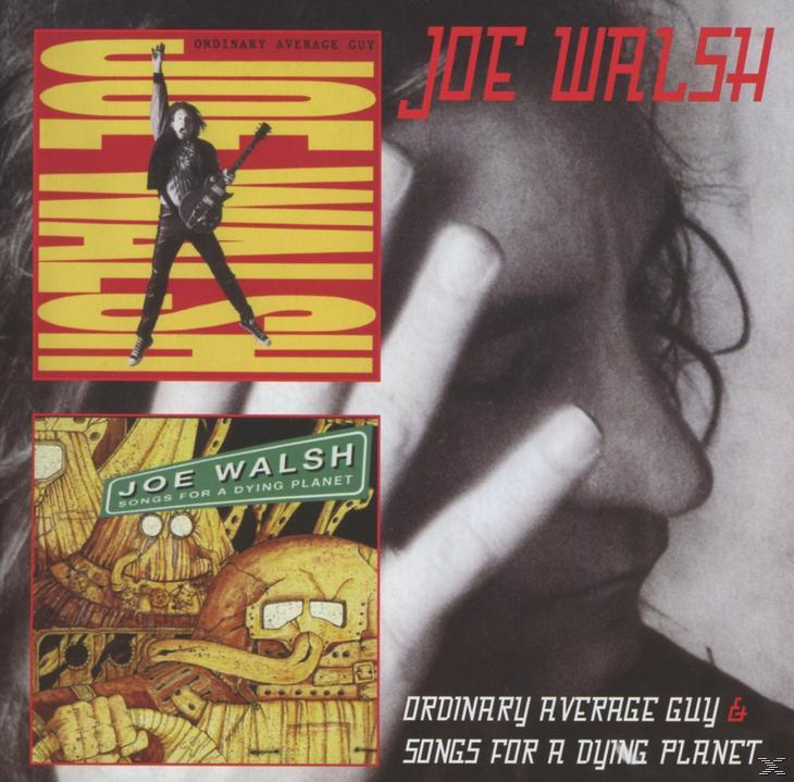 Albumcover von Joe Walsh: eines mit Gitarre spielender Figur, das andere mit roboterartiger Figur.