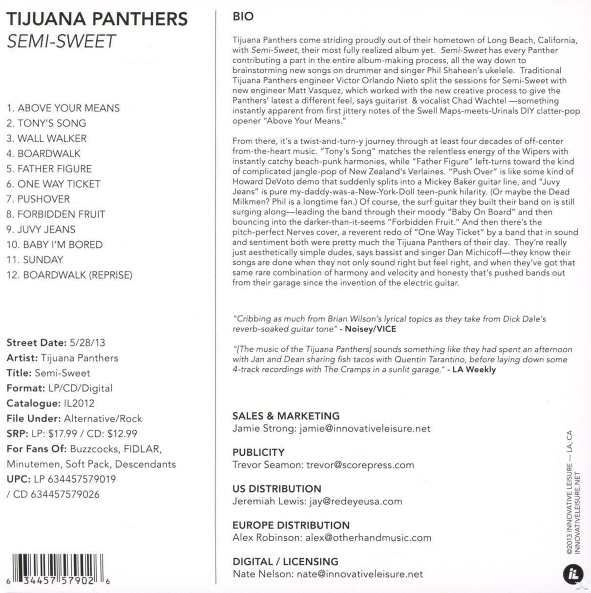 Tijuana Panthers - Semi-Sweet  - (CD)